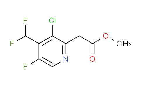 Methyl 3-chloro-4-(difluoromethyl)-5-fluoropyridine-2-acetate