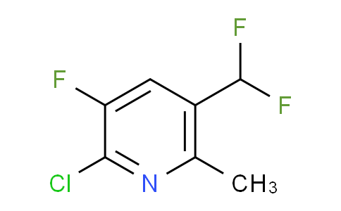 2-Chloro-5-(difluoromethyl)-3-fluoro-6-methylpyridine