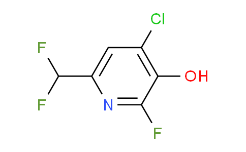 4-Chloro-6-(difluoromethyl)-2-fluoro-3-hydroxypyridine