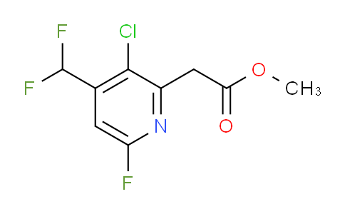 Methyl 3-chloro-4-(difluoromethyl)-6-fluoropyridine-2-acetate