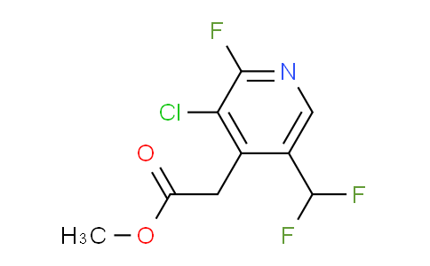 Methyl 3-chloro-5-(difluoromethyl)-2-fluoropyridine-4-acetate