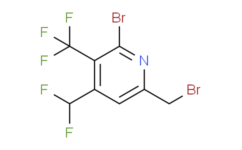 2-Bromo-6-(bromomethyl)-4-(difluoromethyl)-3-(trifluoromethyl)pyridine