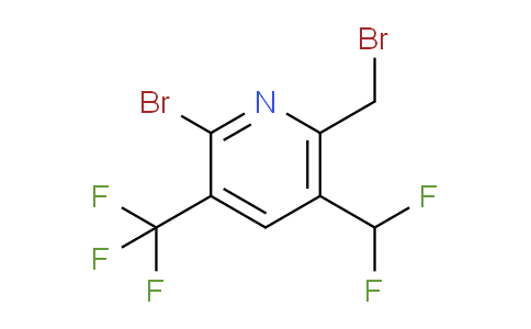 2-Bromo-6-(bromomethyl)-5-(difluoromethyl)-3-(trifluoromethyl)pyridine