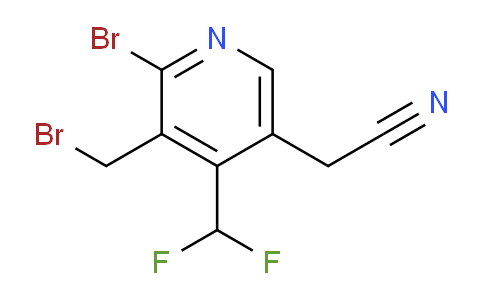 2-Bromo-3-(bromomethyl)-4-(difluoromethyl)pyridine-5-acetonitrile