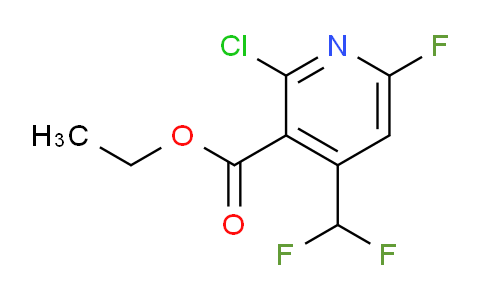Ethyl 2-chloro-4-(difluoromethyl)-6-fluoropyridine-3-carboxylate