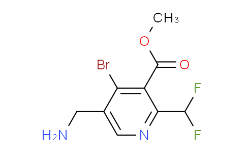Methyl 5-(aminomethyl)-4-bromo-2-(difluoromethyl)pyridine-3-carboxylate