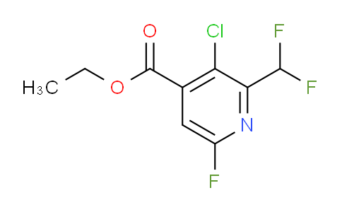 Ethyl 3-chloro-2-(difluoromethyl)-6-fluoropyridine-4-carboxylate