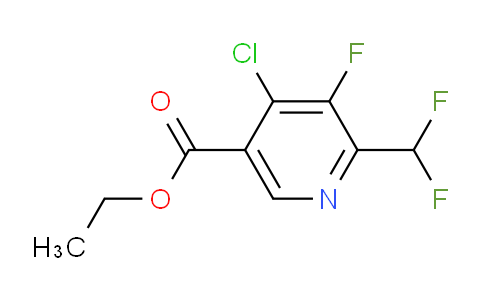 Ethyl 4-chloro-2-(difluoromethyl)-3-fluoropyridine-5-carboxylate