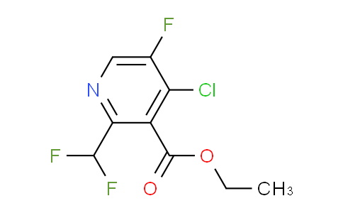 Ethyl 4-chloro-2-(difluoromethyl)-5-fluoropyridine-3-carboxylate