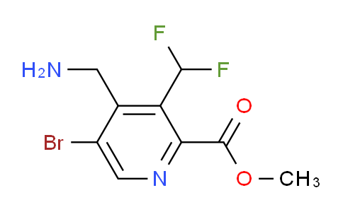 Methyl 4-(aminomethyl)-5-bromo-3-(difluoromethyl)pyridine-2-carboxylate