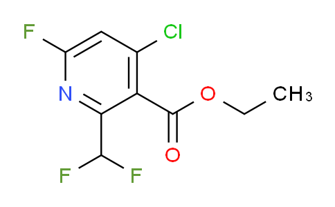 Ethyl 4-chloro-2-(difluoromethyl)-6-fluoropyridine-3-carboxylate