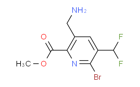 AM119761 | 1805344-63-1 | Methyl 5-(aminomethyl)-2-bromo-3-(difluoromethyl)pyridine-6-carboxylate