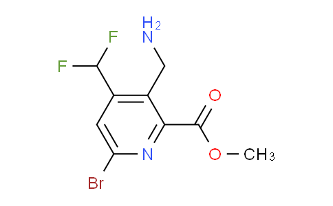 AM119762 | 1804845-30-4 | Methyl 3-(aminomethyl)-6-bromo-4-(difluoromethyl)pyridine-2-carboxylate