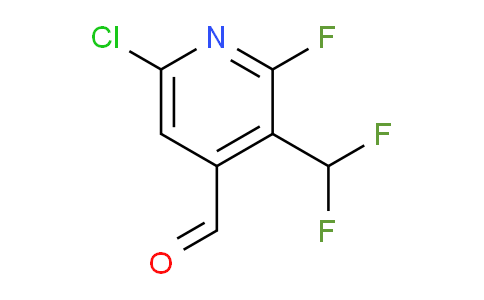 6-Chloro-3-(difluoromethyl)-2-fluoropyridine-4-carboxaldehyde