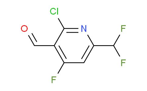 2-Chloro-6-(difluoromethyl)-4-fluoropyridine-3-carboxaldehyde