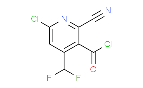 6-Chloro-2-cyano-4-(difluoromethyl)pyridine-3-carbonyl chloride