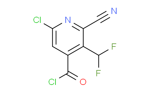 6-Chloro-2-cyano-3-(difluoromethyl)pyridine-4-carbonyl chloride