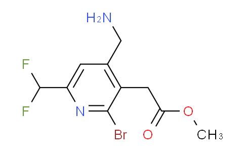 Methyl 4-(aminomethyl)-2-bromo-6-(difluoromethyl)pyridine-3-acetate