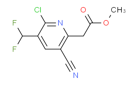 Methyl 2-chloro-5-cyano-3-(difluoromethyl)pyridine-6-acetate
