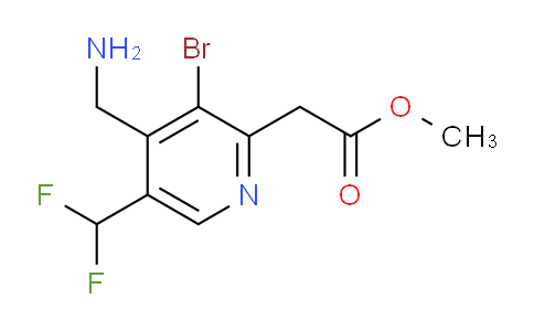 Methyl 4-(aminomethyl)-3-bromo-5-(difluoromethyl)pyridine-2-acetate