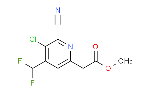 AM119862 | 1805397-76-5 | Methyl 3-chloro-2-cyano-4-(difluoromethyl)pyridine-6-acetate