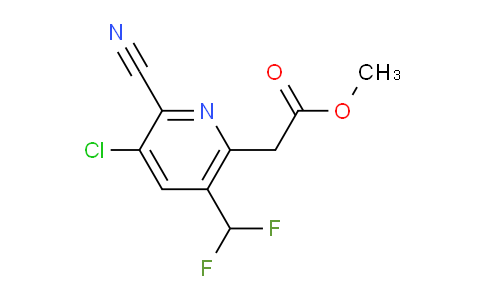 AM119863 | 1806917-93-0 | Methyl 3-chloro-2-cyano-5-(difluoromethyl)pyridine-6-acetate