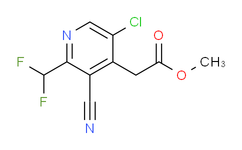 Methyl 5-chloro-3-cyano-2-(difluoromethyl)pyridine-4-acetate