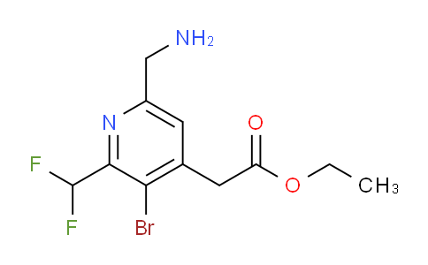 AM119880 | 1805170-41-5 | Ethyl 6-(aminomethyl)-3-bromo-2-(difluoromethyl)pyridine-4-acetate