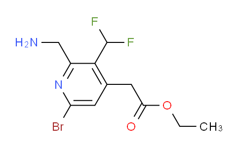 AM119882 | 1805354-38-4 | Ethyl 2-(aminomethyl)-6-bromo-3-(difluoromethyl)pyridine-4-acetate