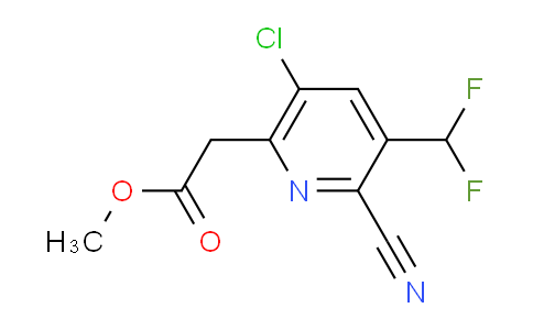 AM119886 | 1805256-98-7 | Methyl 5-chloro-2-cyano-3-(difluoromethyl)pyridine-6-acetate