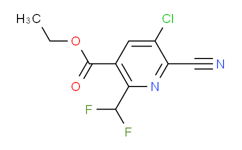 Ethyl 3-chloro-2-cyano-6-(difluoromethyl)pyridine-5-carboxylate