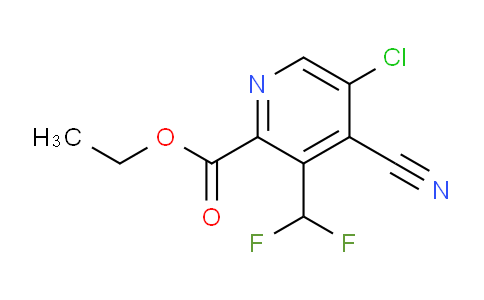 Ethyl 5-chloro-4-cyano-3-(difluoromethyl)pyridine-2-carboxylate