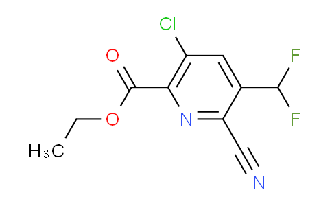 AM119909 | 1804668-44-7 | Ethyl 5-chloro-2-cyano-3-(difluoromethyl)pyridine-6-carboxylate