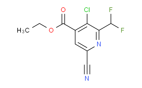 AM119911 | 1804668-50-5 | Ethyl 3-chloro-6-cyano-2-(difluoromethyl)pyridine-4-carboxylate