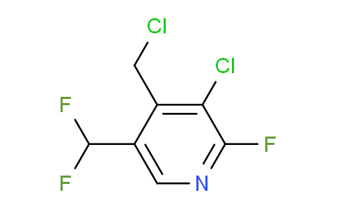 3-Chloro-4-(chloromethyl)-5-(difluoromethyl)-2-fluoropyridine