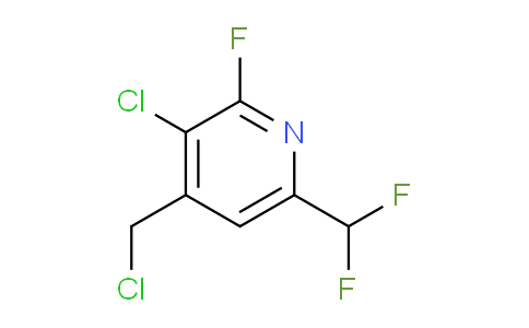 3-Chloro-4-(chloromethyl)-6-(difluoromethyl)-2-fluoropyridine