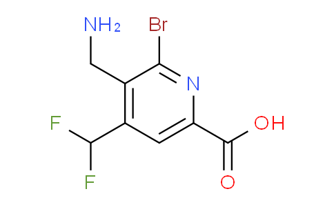 3-(Aminomethyl)-2-bromo-4-(difluoromethyl)pyridine-6-carboxylic acid