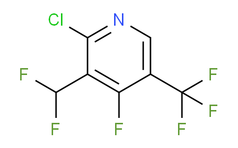 2-Chloro-3-(difluoromethyl)-4-fluoro-5-(trifluoromethyl)pyridine