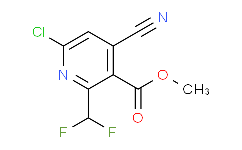 Methyl 6-chloro-4-cyano-2-(difluoromethyl)pyridine-3-carboxylate