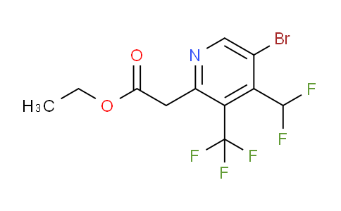 AM119991 | 1805962-64-4 | Ethyl 5-bromo-4-(difluoromethyl)-3-(trifluoromethyl)pyridine-2-acetate