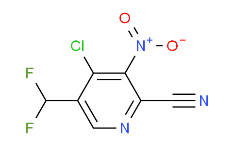 4-Chloro-2-cyano-5-(difluoromethyl)-3-nitropyridine
