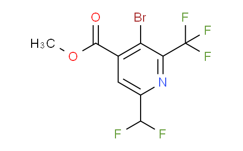 Methyl 3-bromo-6-(difluoromethyl)-2-(trifluoromethyl)pyridine-4-carboxylate