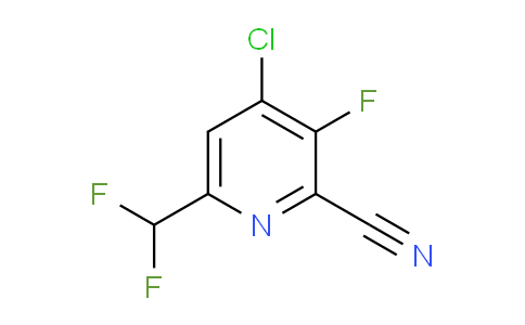 4-Chloro-2-cyano-6-(difluoromethyl)-3-fluoropyridine