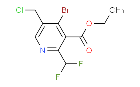 Ethyl 4-bromo-5-(chloromethyl)-2-(difluoromethyl)pyridine-3-carboxylate