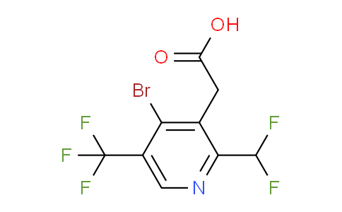 AM120015 | 1806984-96-2 | 4-Bromo-2-(difluoromethyl)-5-(trifluoromethyl)pyridine-3-acetic acid