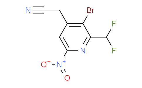 AM120035 | 1805443-56-4 | 3-Bromo-2-(difluoromethyl)-6-nitropyridine-4-acetonitrile