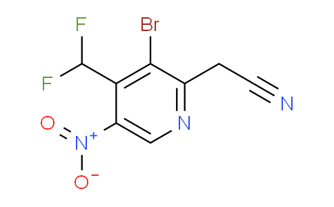 AM120037 | 1806857-23-7 | 3-Bromo-4-(difluoromethyl)-5-nitropyridine-2-acetonitrile