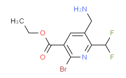 AM120074 | 1804845-63-3 | Ethyl 3-(aminomethyl)-6-bromo-2-(difluoromethyl)pyridine-5-carboxylate