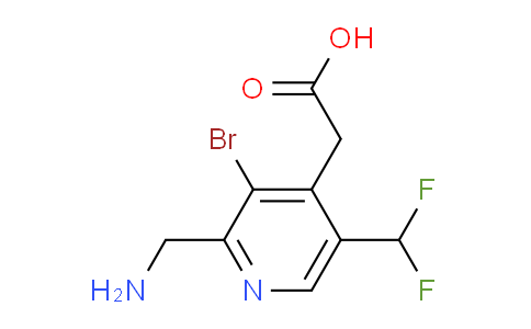 AM120077 | 1806970-86-4 | 2-(Aminomethyl)-3-bromo-5-(difluoromethyl)pyridine-4-acetic acid