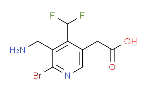 3-(Aminomethyl)-2-bromo-4-(difluoromethyl)pyridine-5-acetic acid